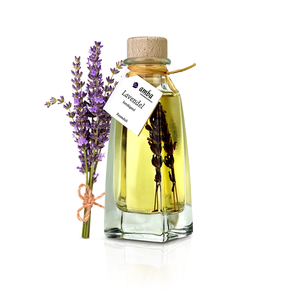 Lavendel Raumduft in der Glasflasche mit Korken 100ml