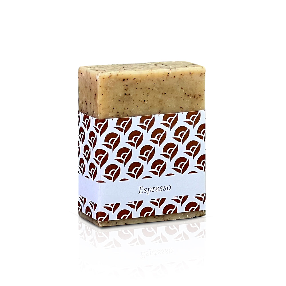 Espressoseife mit Banderole