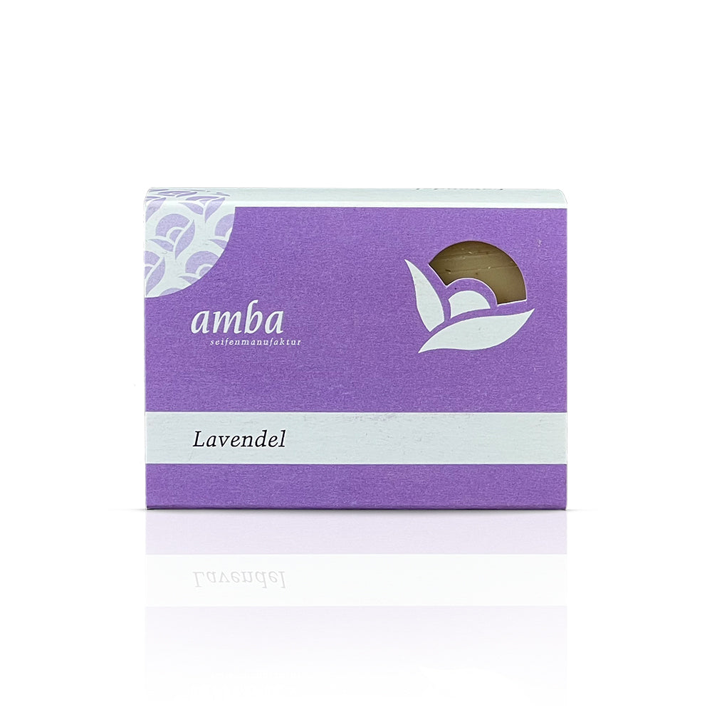 Schachtel mit Lavendelseife