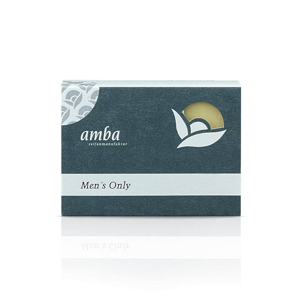 amba Men´s only Seife in der Schachtel von vorne