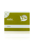 amba Oliva Seife in der Schachtel von vorne