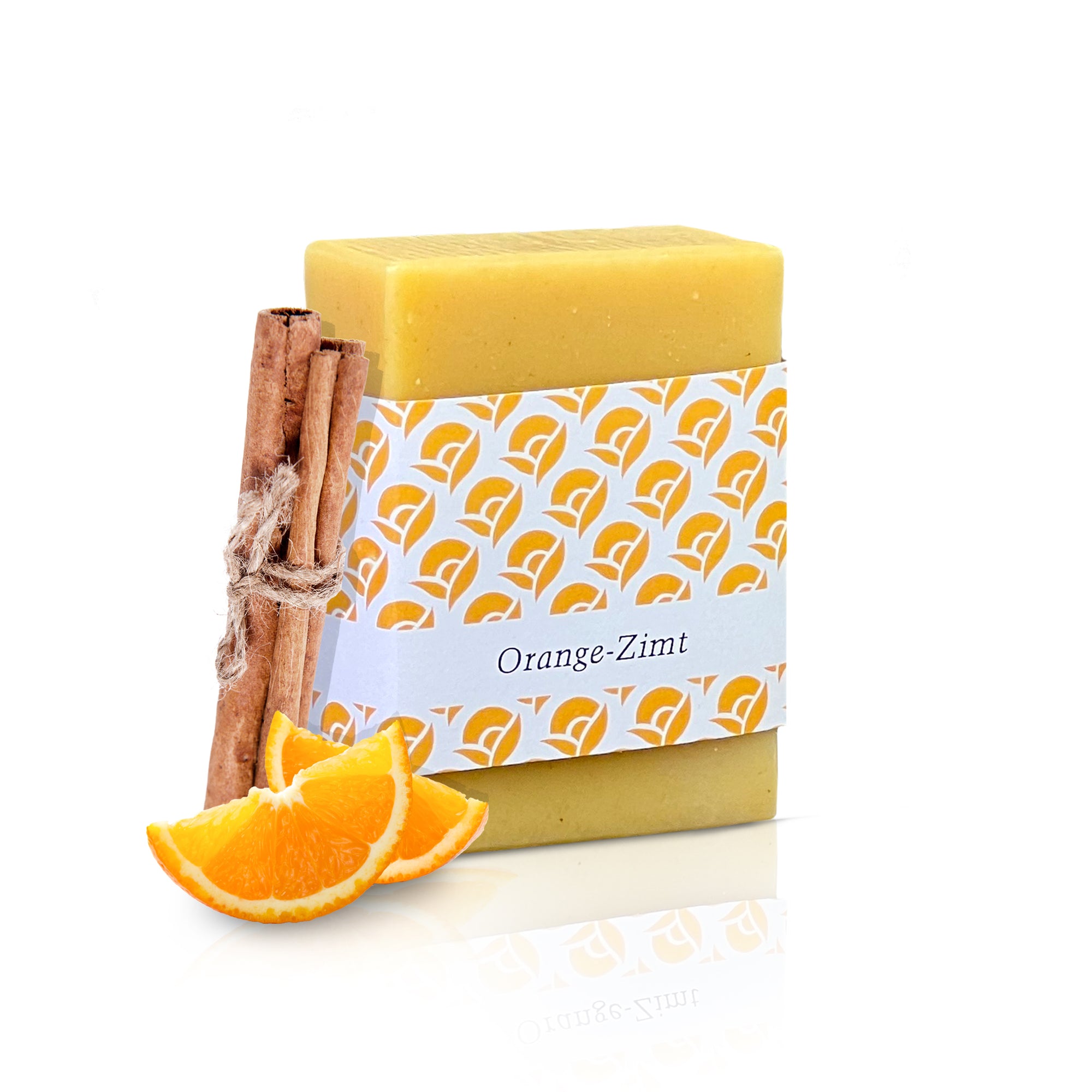 amba Orange-Zimt Seife mit Orange und Zimstange