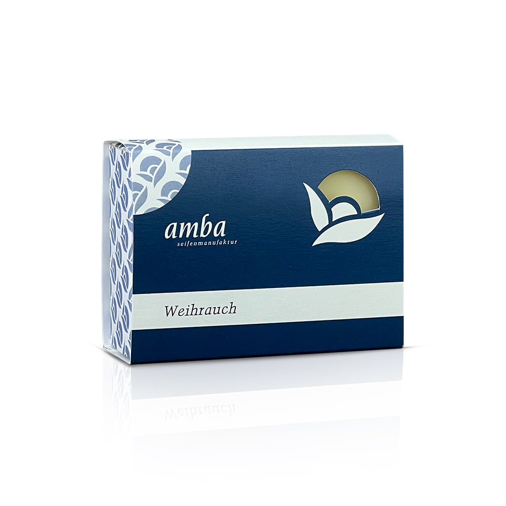 amba Weihrauch Seife in der Schachtel