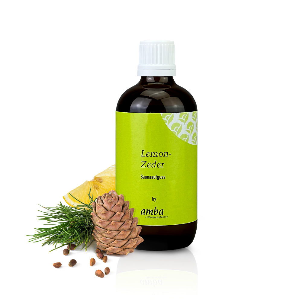 Lemon-Zeder Saunaaufguss-Flasche mit Zitrone und Zeder