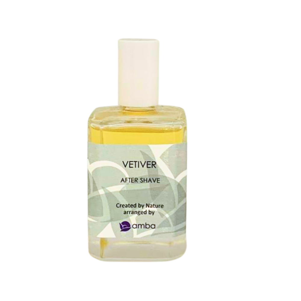 After Shave Vetiver_ Glasflasche 50 ml mit Etikett