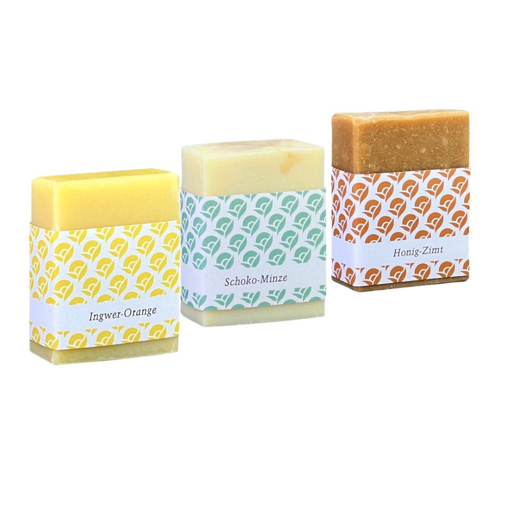 Aromenreise 3er Seifenset: 3 Seifenstücke  ohne Verpackung