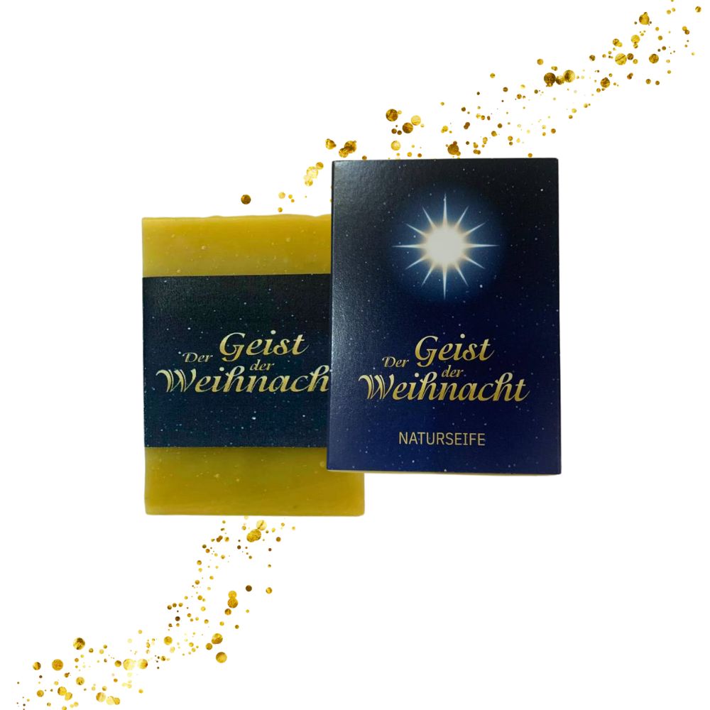 Seifenstück Der Geist der Weihnacht mit Banderole und mit Packung 