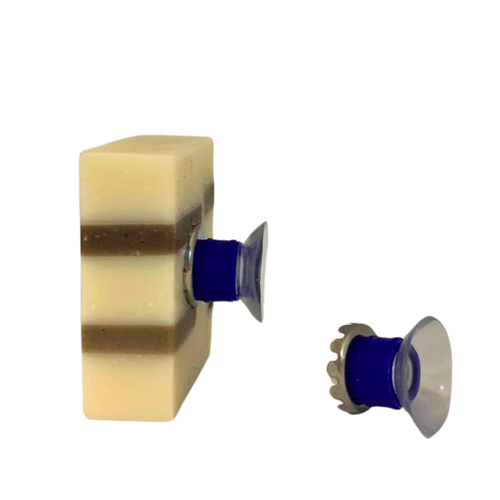 Seife mit Seifenhalter Saugknopf mit Magnet