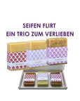 Seifen Flirt Ein Trio zum Verlieben 3 Stück Seife mit und ohne Verpackung